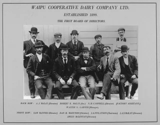 Der erste Vorstand der Waipu Cooperative Dairy Company, 1899
